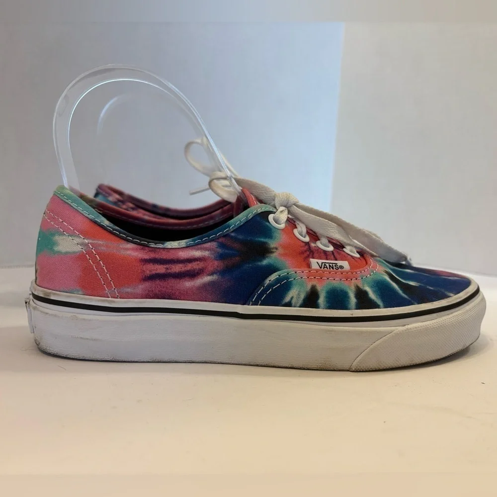 Vans tie-dye multicolored canvas sneakers size 6.5
